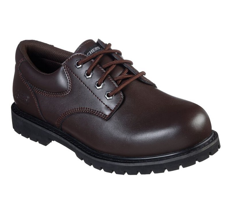 Skechers Relaxed Fit: Cottonwood - Vorbeck Sr - Mens Work Boots Brown [AU-FF4117]